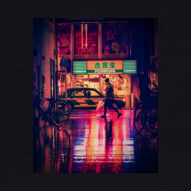 Shibuya at night by MayoTees